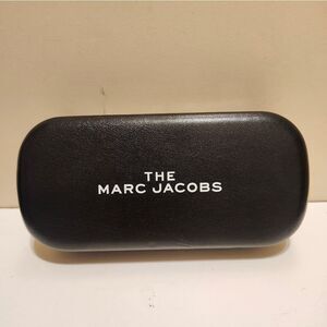 New "The Marc Jacobs" Black Leather Hard Clamshell Eye Glass/Sunglass Case
